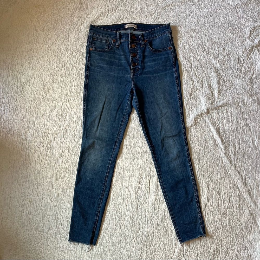 Madewell 10" High-Rise Skinny Jeans Size 2 - Picture 2 of 5